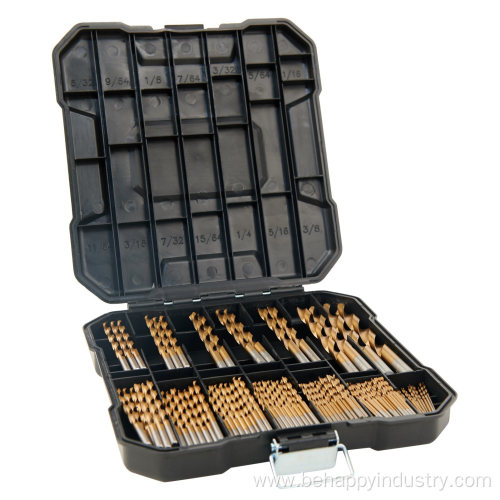 Titanium Twist Drill Bit Set High Speed Steel